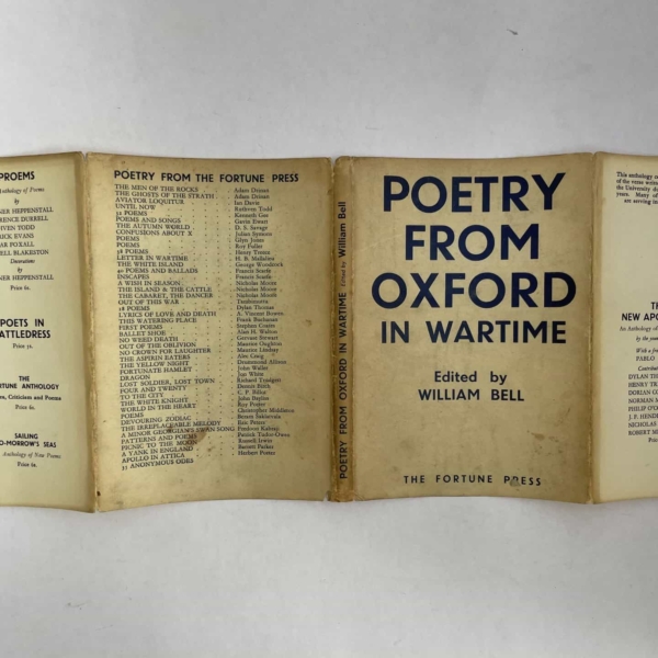 william bell poetry in wartime first edition4