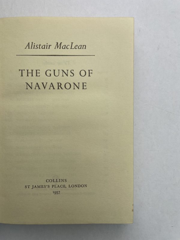 alistair maclean the guns of navarone first edition2