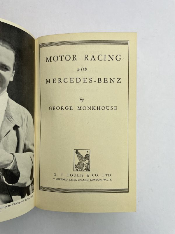 george monkhouse motor racing mercedes first edition2