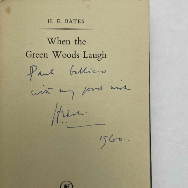 he bates when the greeb woods laugh signed first ed2