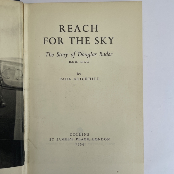 paul brickhill reach for the sky first edition2