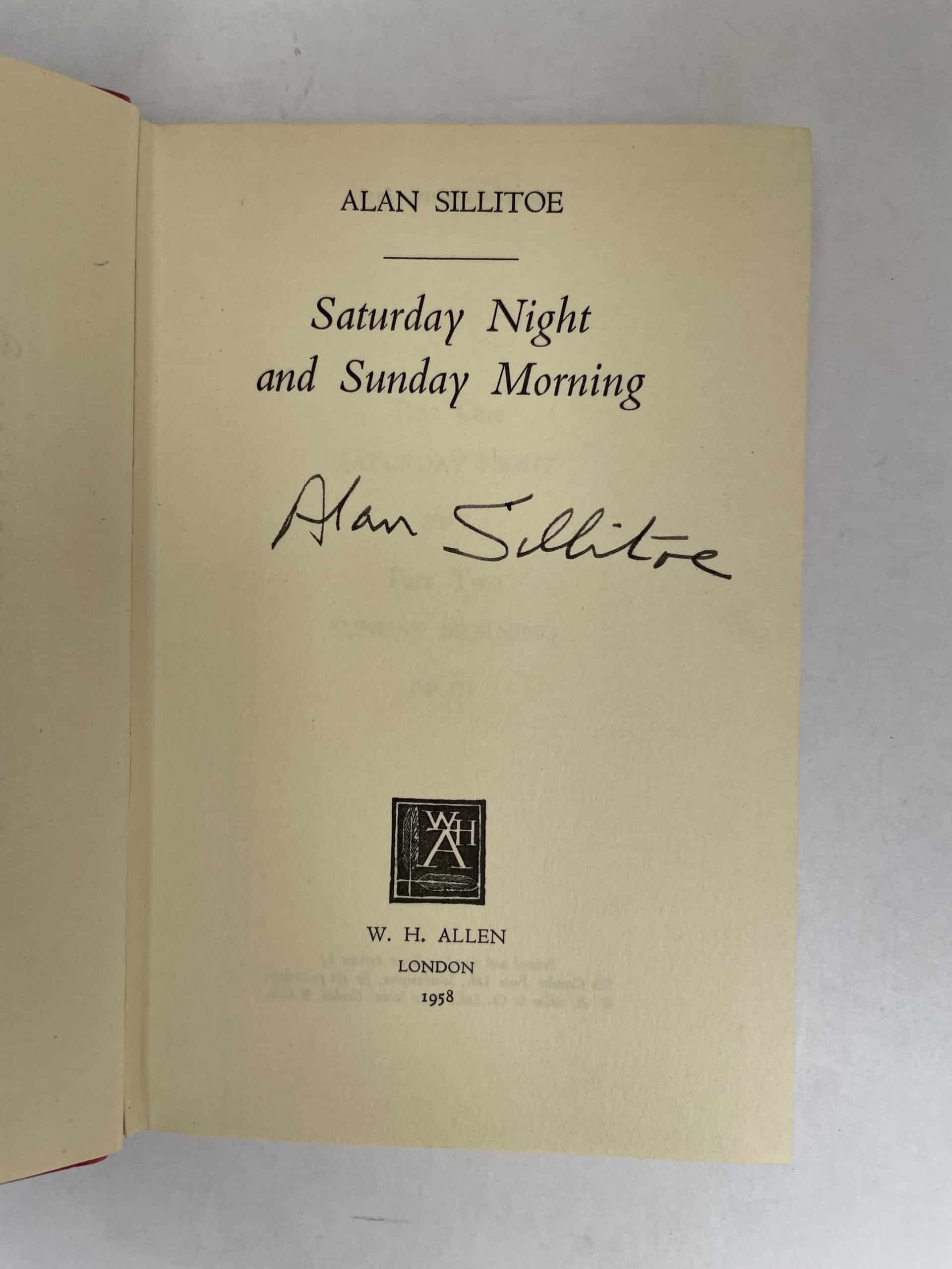 alan silitoe snasm signed 2