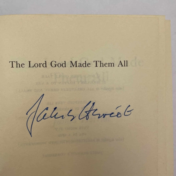 james herriot the lord god made them all signed first 2