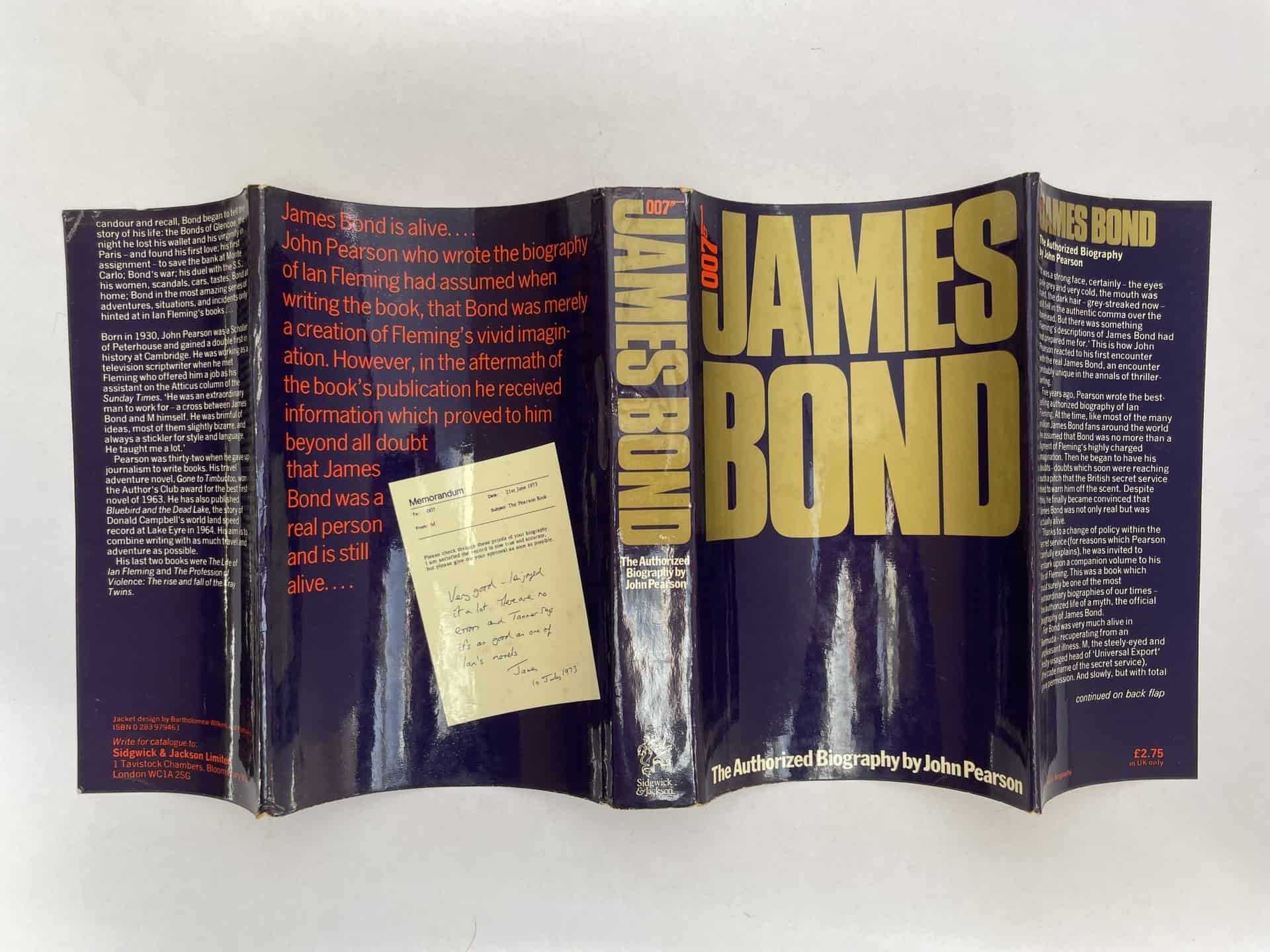 john pearson james bond biography first ed4