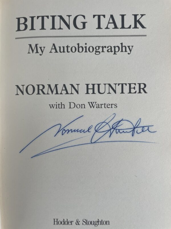 norman hunter biting talk signed first ed2