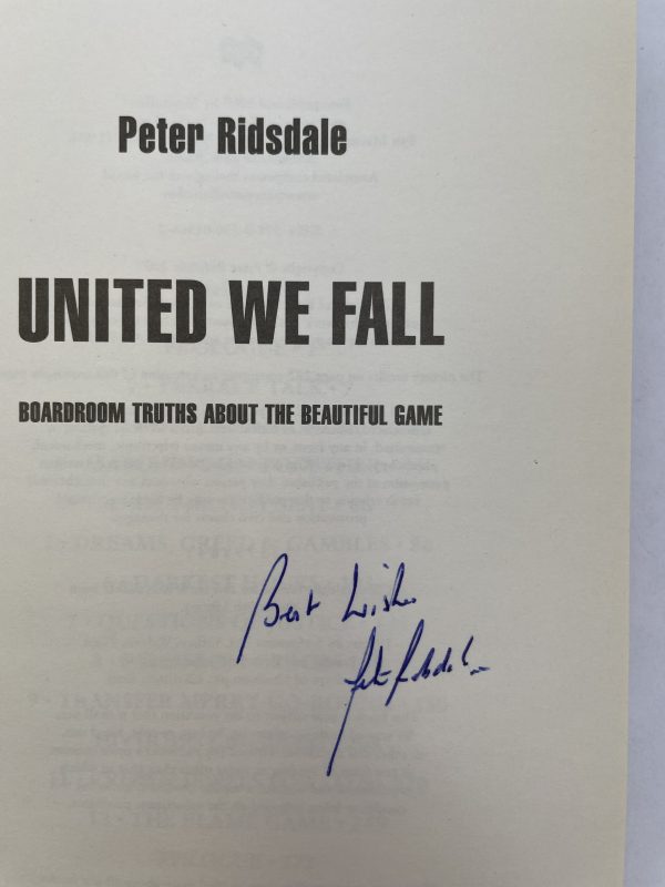 peter risdale united we fall signed first edition2