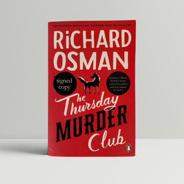 richard osman thursday murder club signed paperback 1