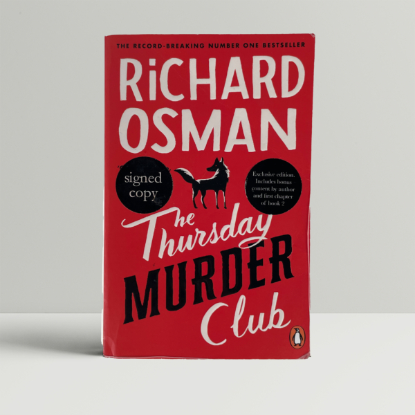 richard osman thursday murder club signed paperback 1