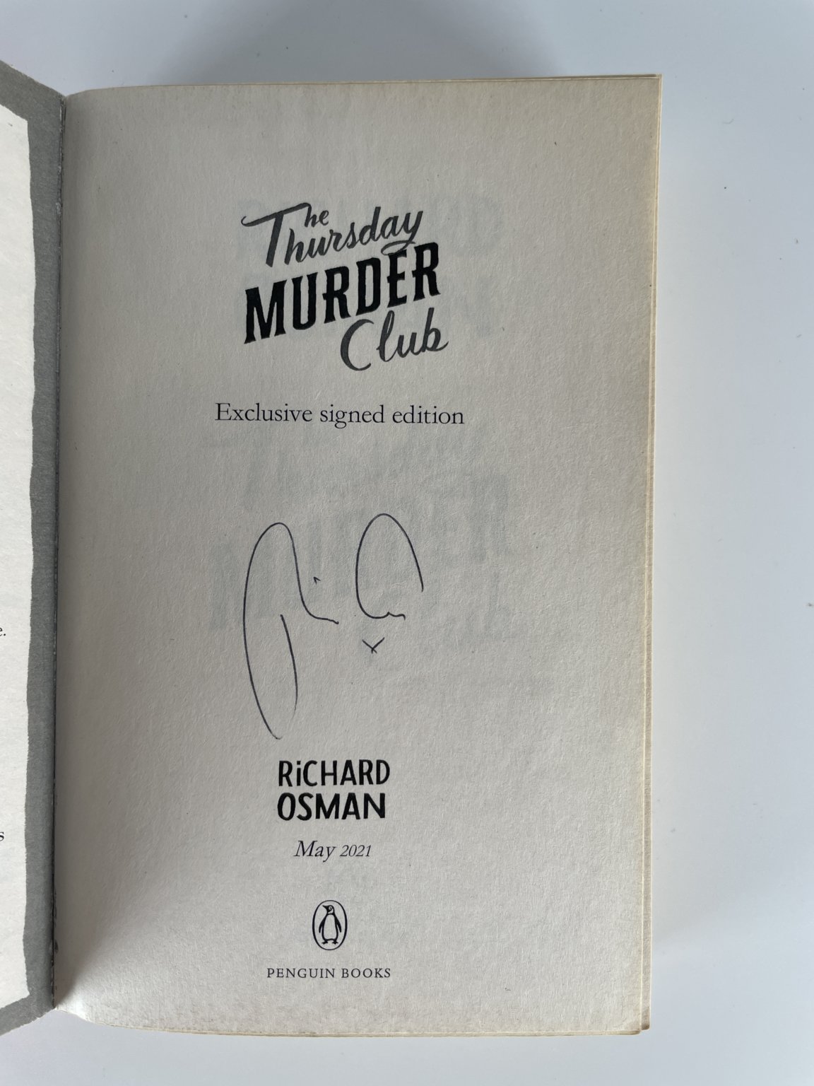 richard osman thursday murder club signed paperback 2