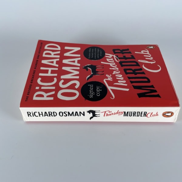 richard osman thursday murder club signed paperback 4