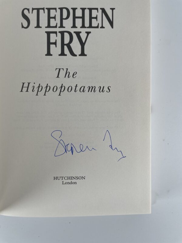 stephen fry the hippopotamus signed first 2