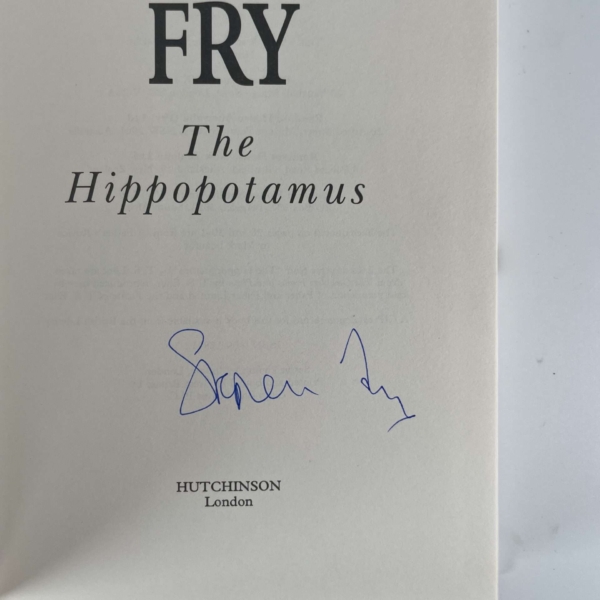 stephen fry the hippopotamus signed first 2