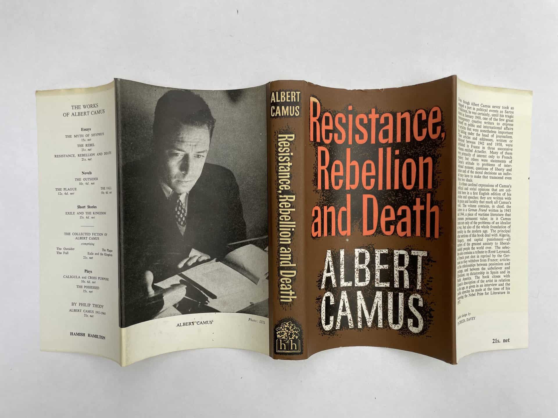 albert camus ressistance rebellion and death first ed4