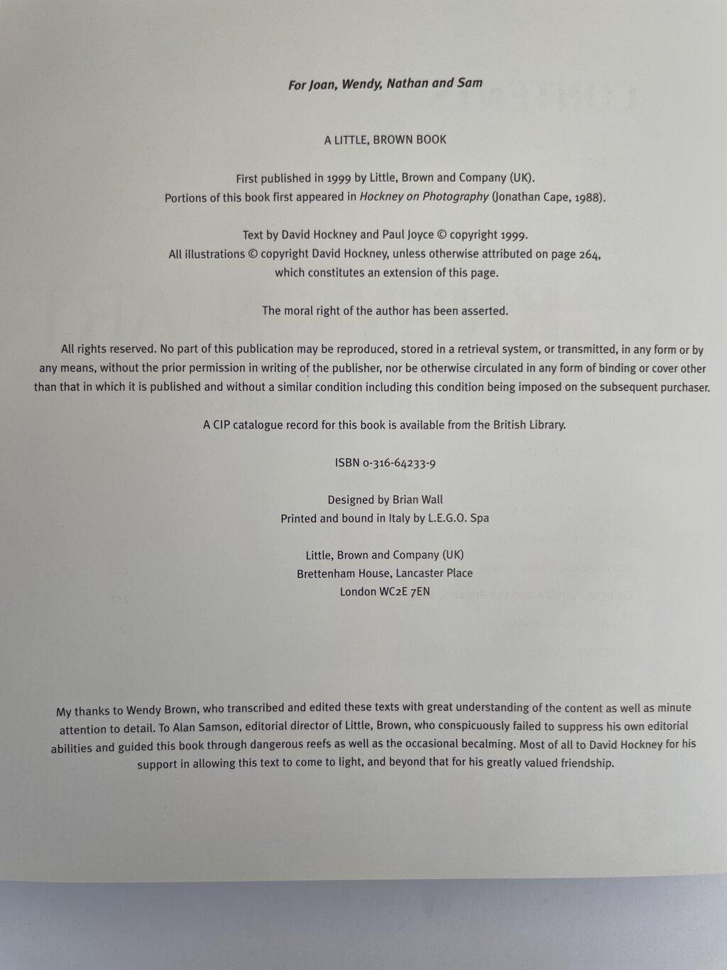 david hockney hockney on art first edition2