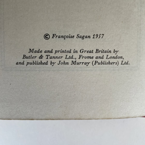 francoise sagan those without shadows first edi2