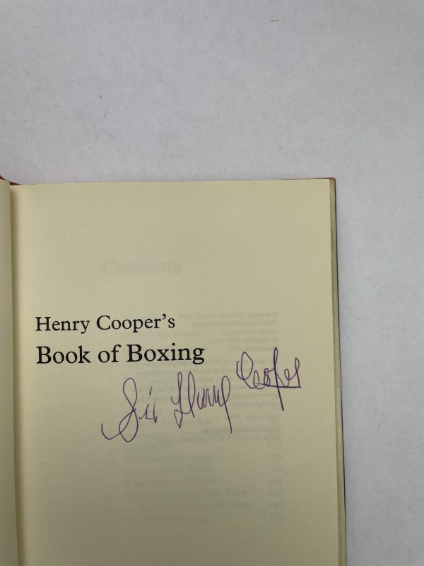 henry cooper book of boxing signed 2