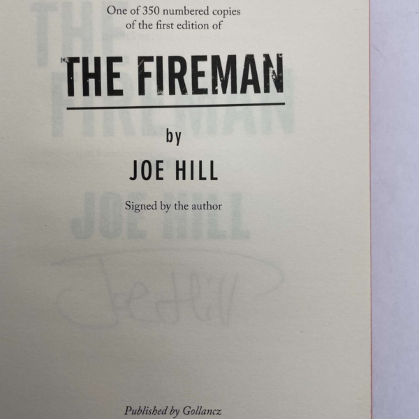 joe hill the fireman signed numbered2