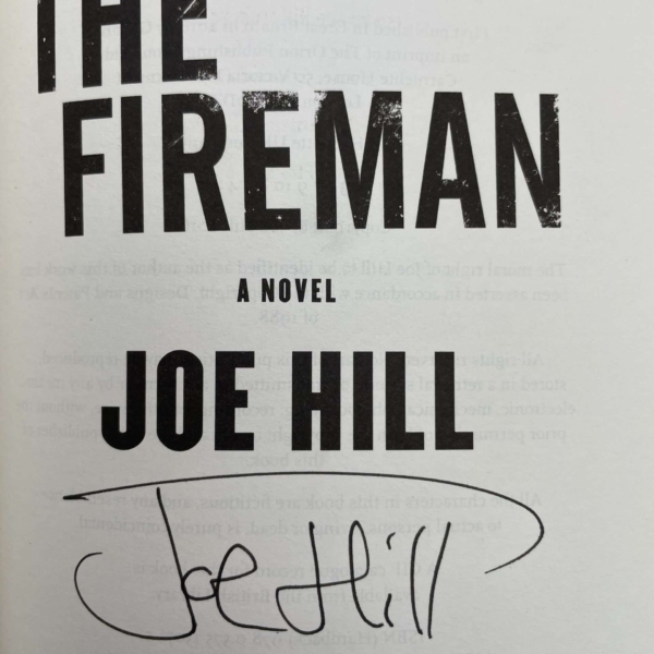 joe hill the fireman signed numbered3