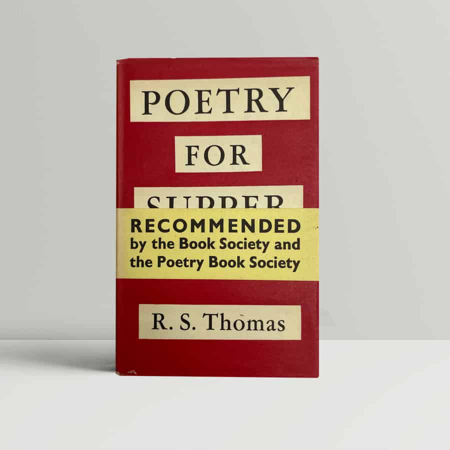 rs thomas poetry for supper first ed band1