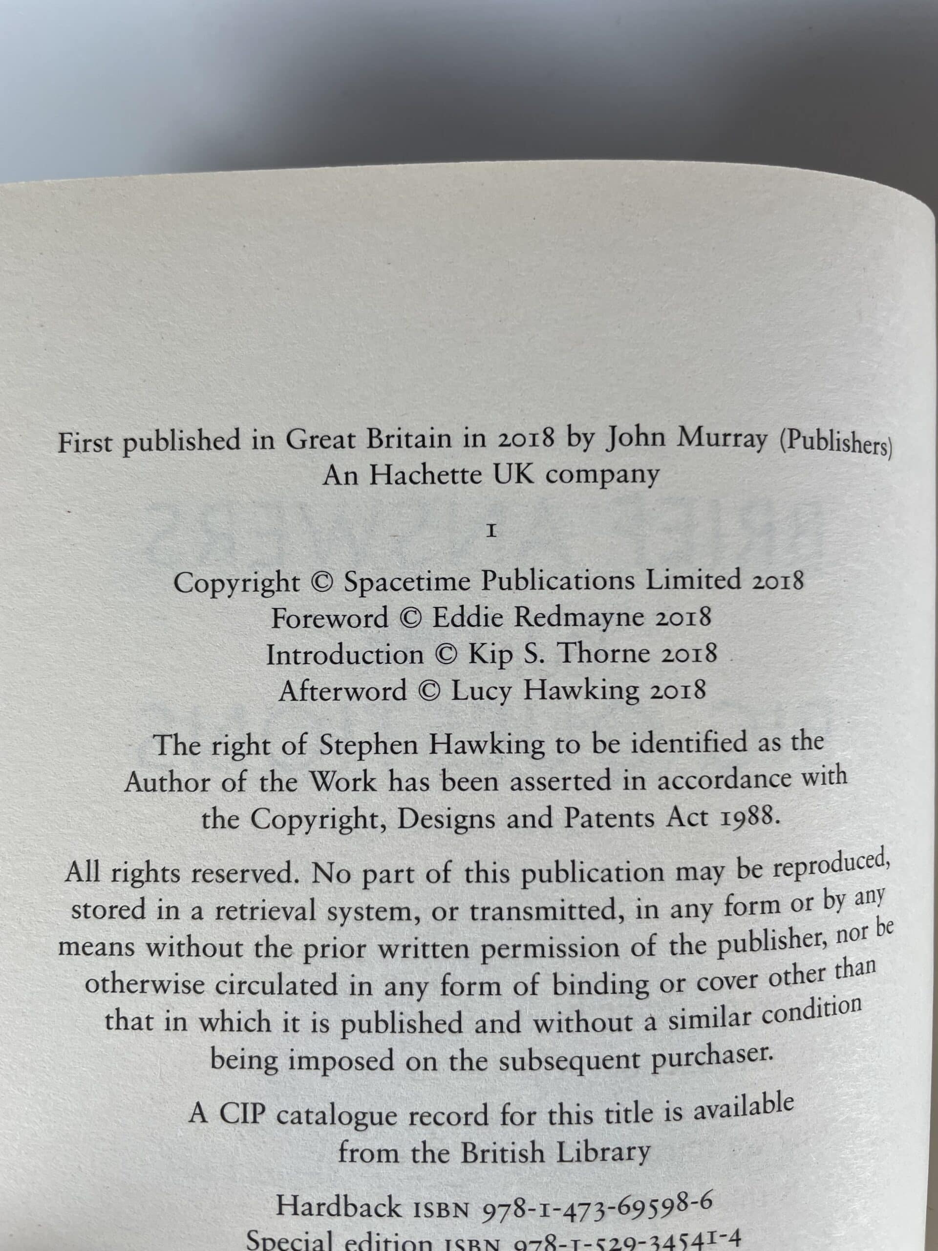 stephen hawking brief answers to the big questions first edition2