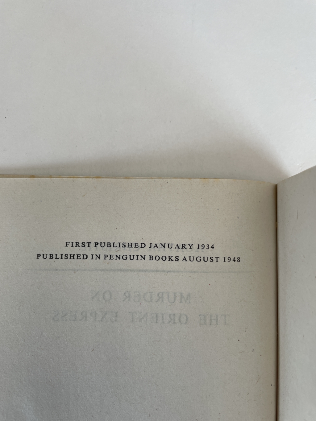 agatha christie murder on the orient express first pb 2