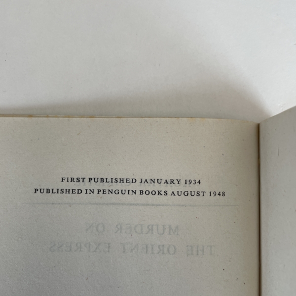 agatha christie murder on the orient express first pb 2