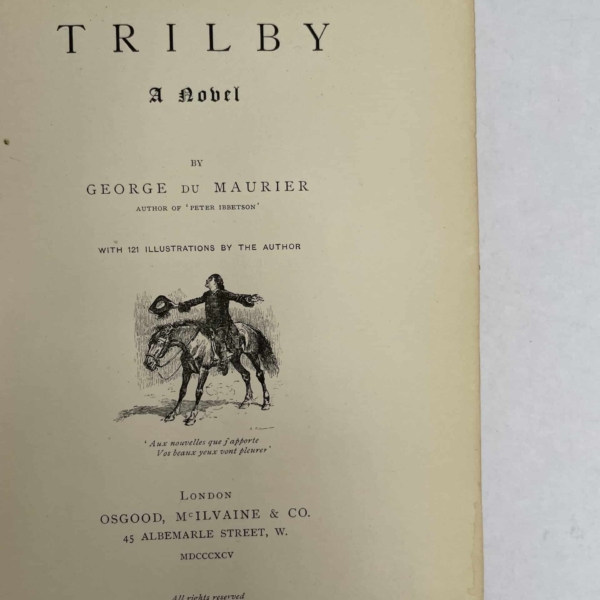 george du maurier trilby first ed2