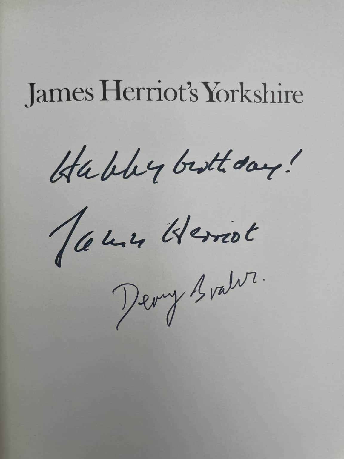 james herriots yorkshire double signed2