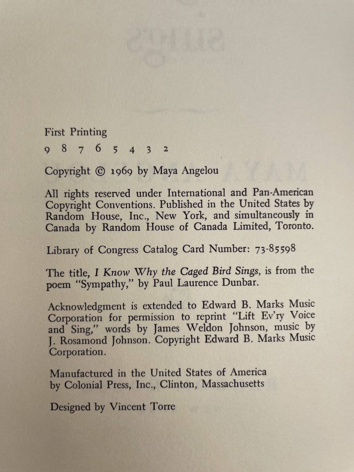 maya angelou i know why the caged bird sings firsted2