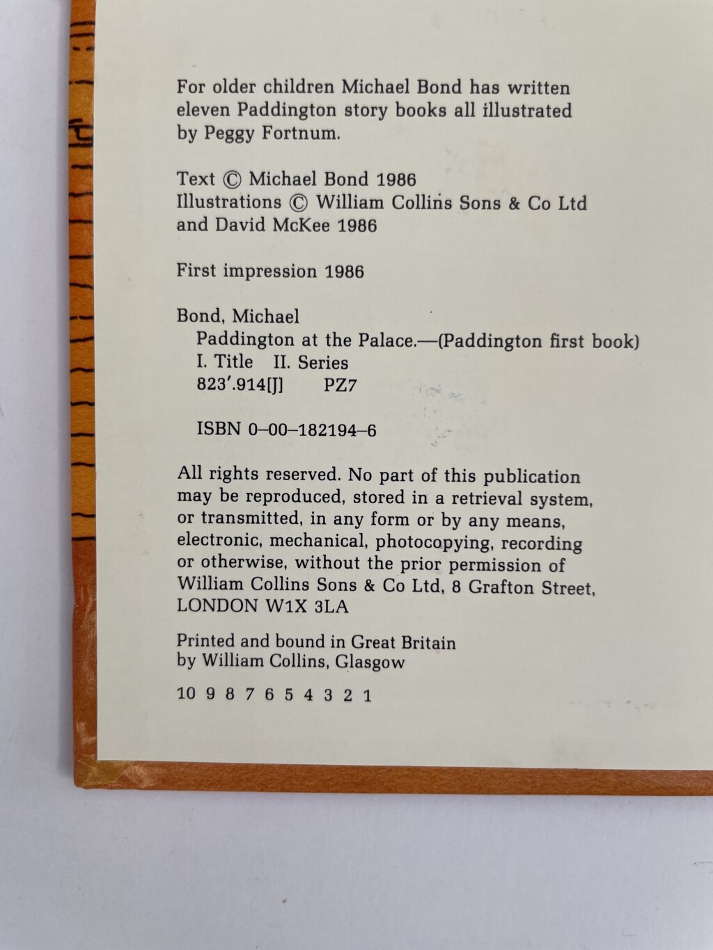 michael bond paddington at the palace first ed2