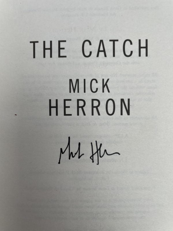 mick herron the catch signed first ed2
