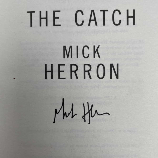 mick herron the catch signed first ed2