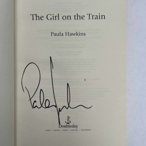 paula hawkins the girl on the train signed first 2