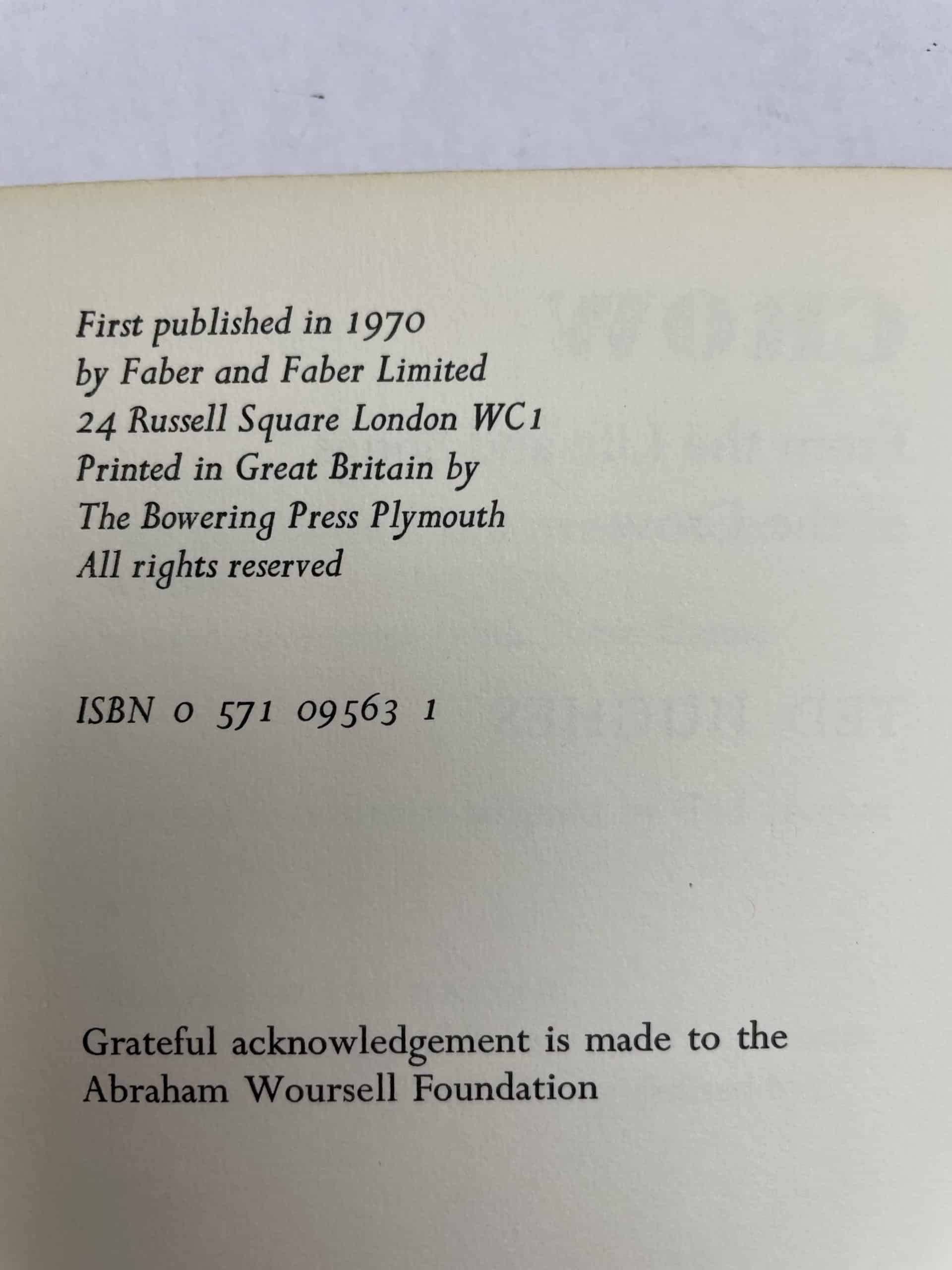 Ted Hughes - Crow - First Edition 1970