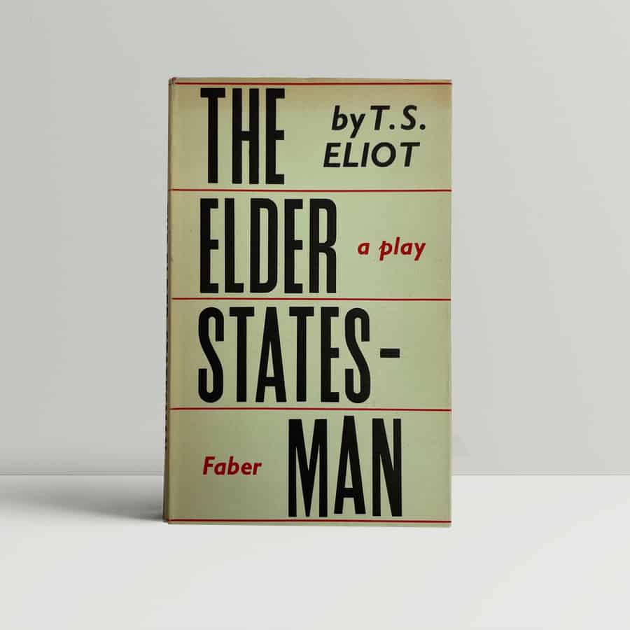 T.S. Eliot - The Elder Statesman - First Edition 1959