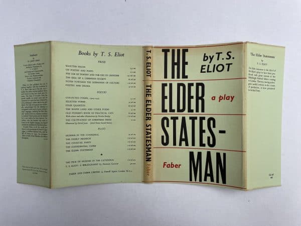 ts eliot the elder stateman first edition4