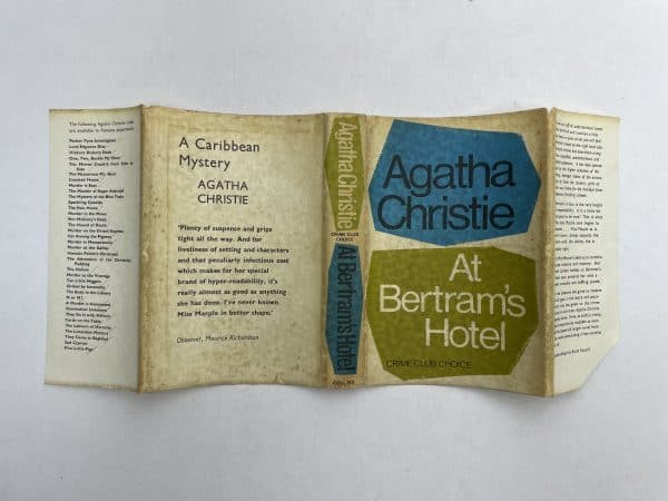 agatha christie at bertrams hotel first 4