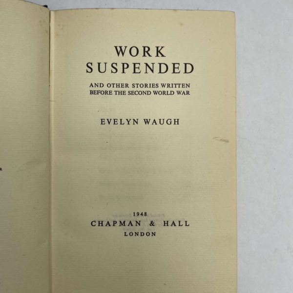 evelyn waugh work suspended first 2