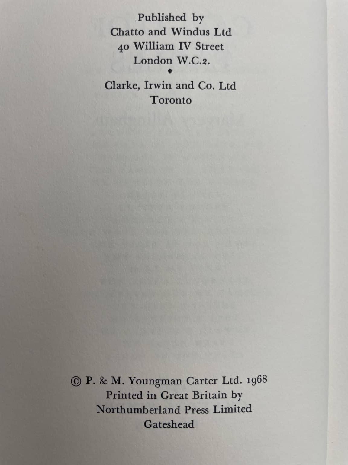 margery allingham cargo of eagles first ed2