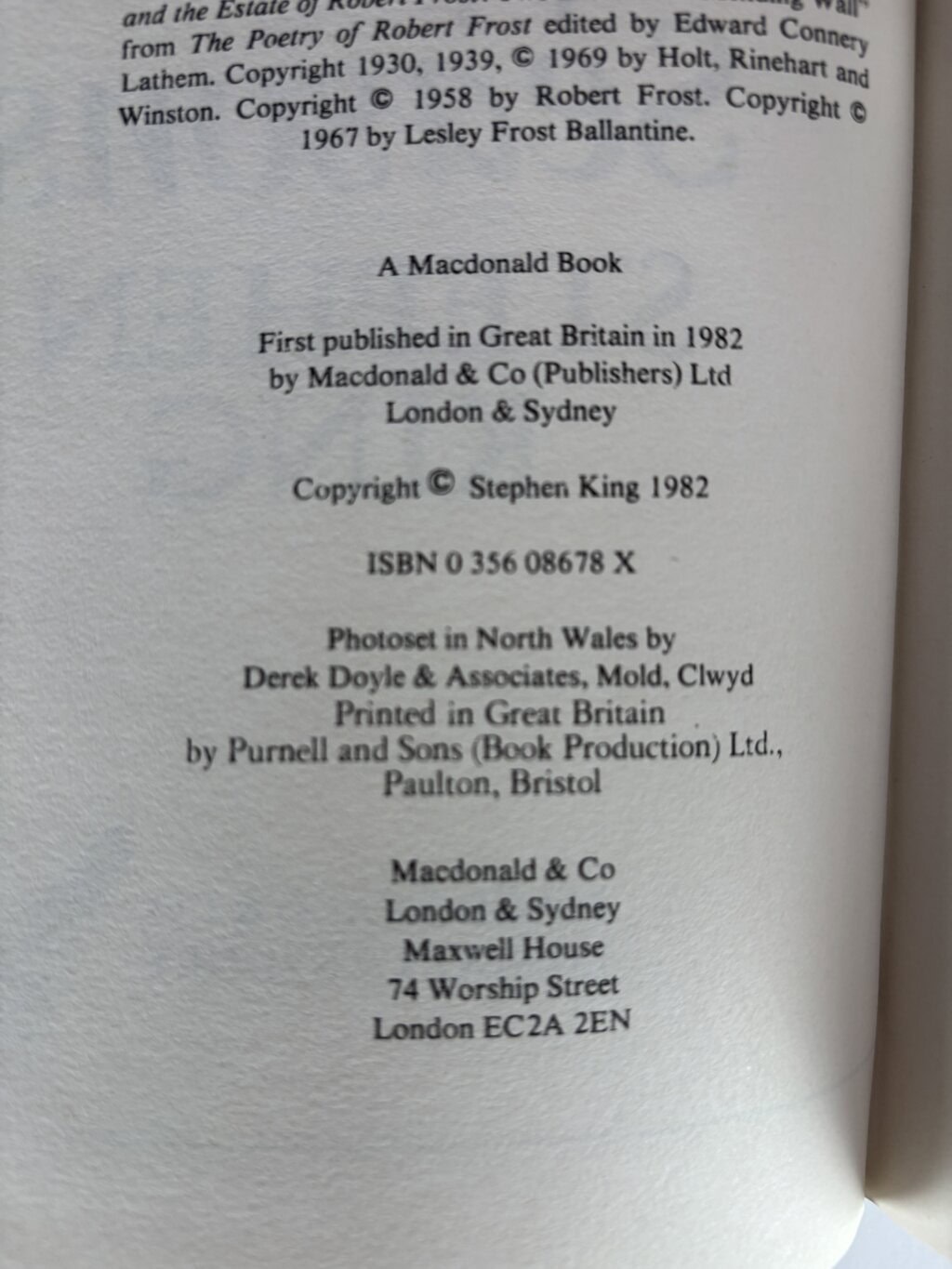 stephen king different seasons first uk ed 2