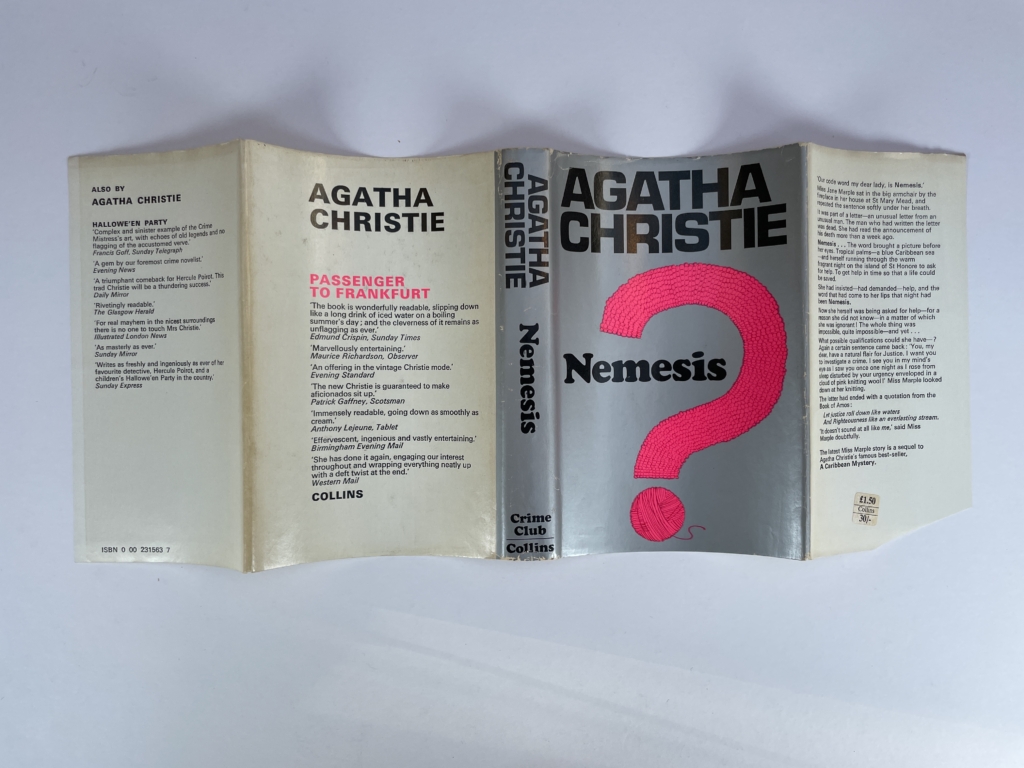 agatha christie nemesis signed pic first edition5