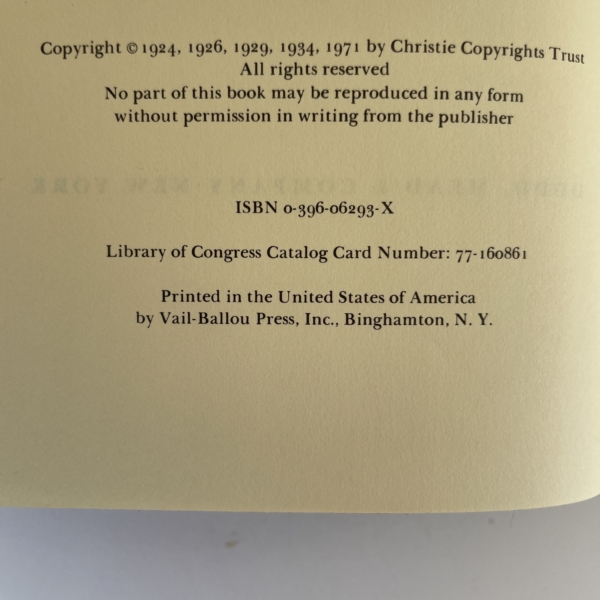 agatha christie the golden ball first us ed2