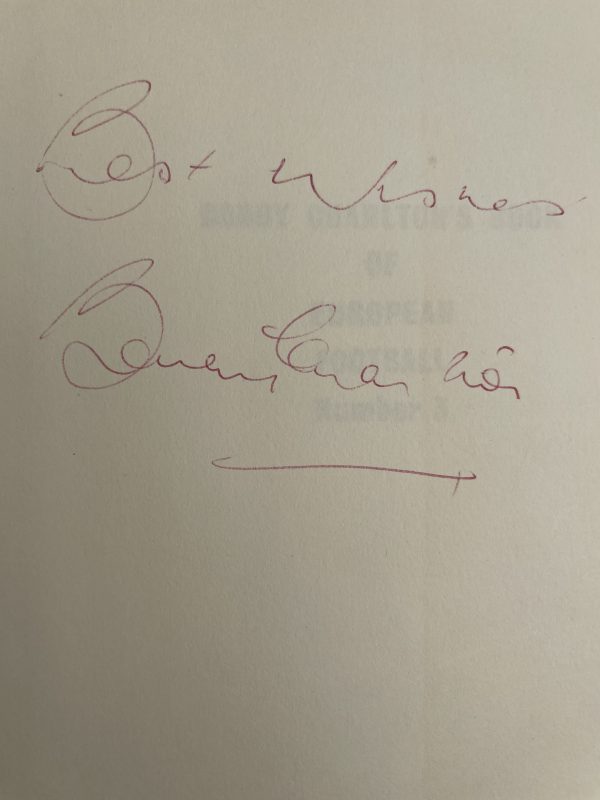bobby charltons book of european football signed first2
