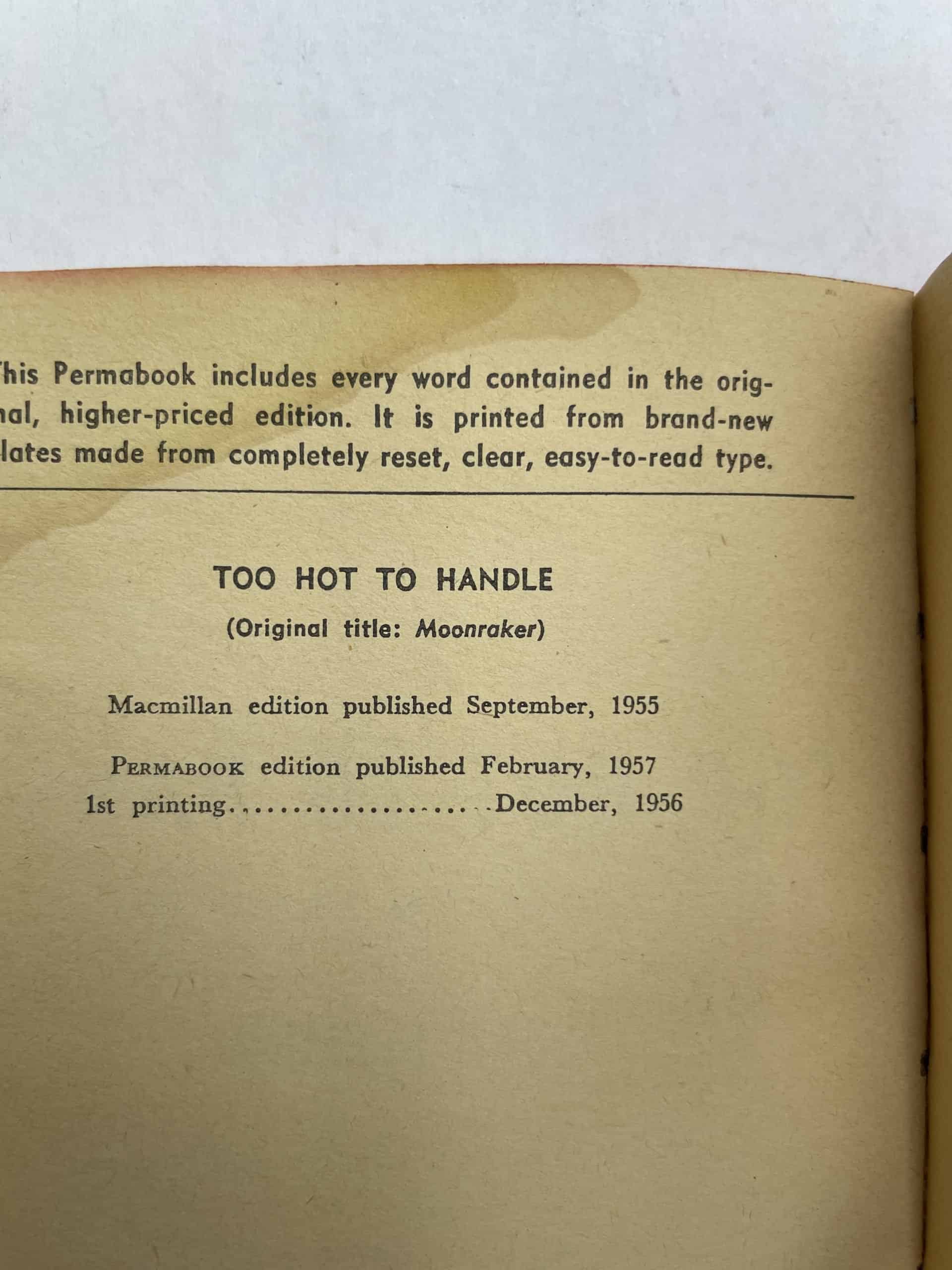 ian fleming too hot to handle first edition2