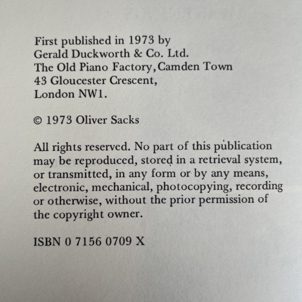 oliver sacks awakenings first edi2