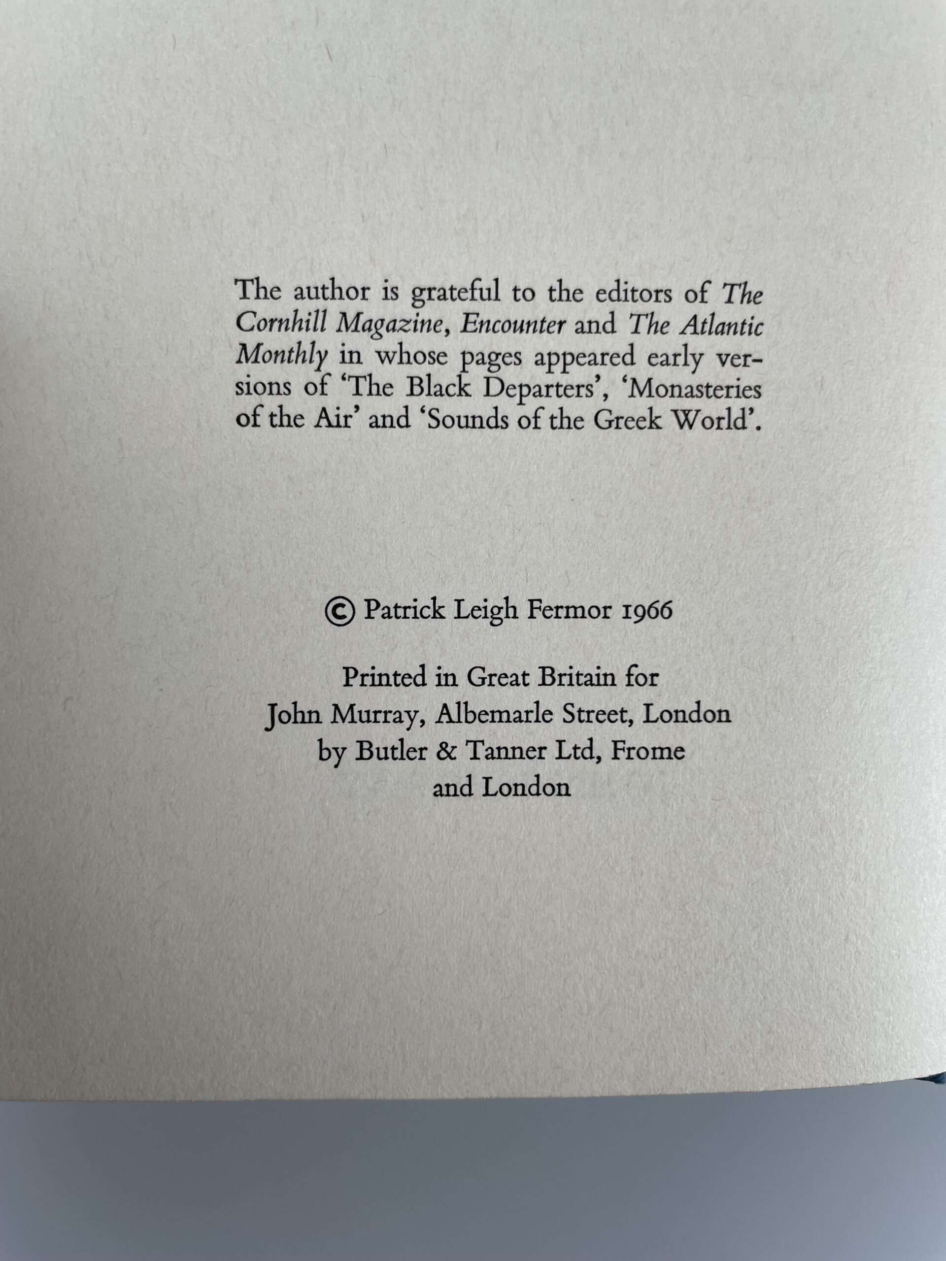 patrick leigh fermor roumeli first edition2