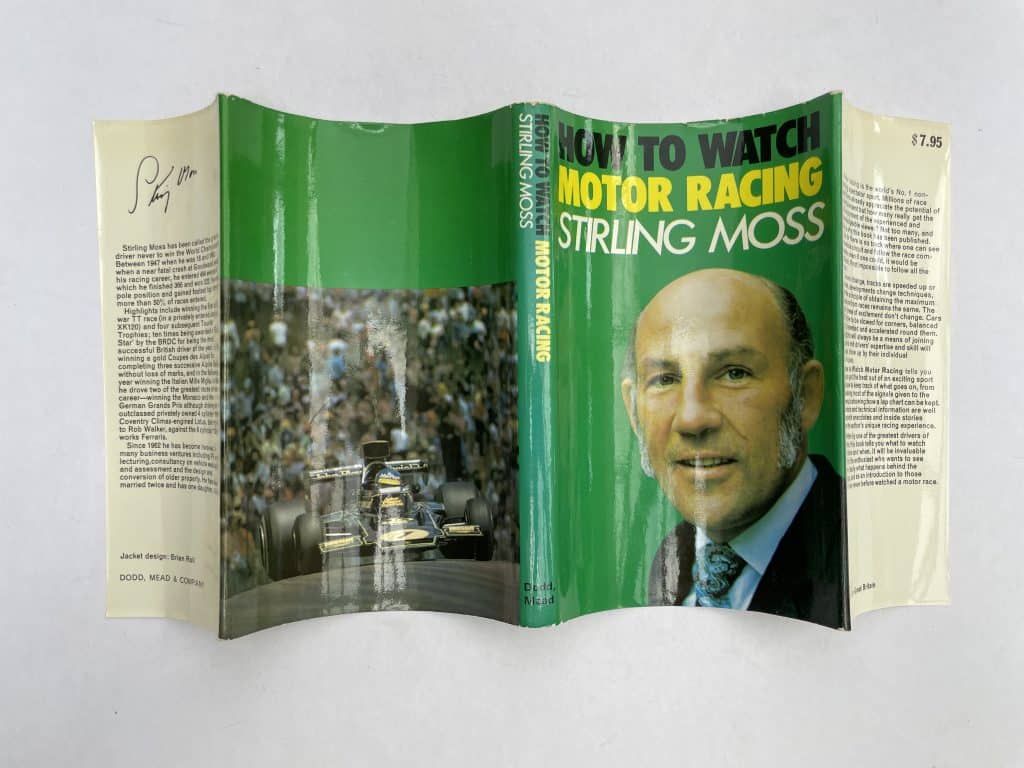 stirling moss how to watch motor racing signed 5