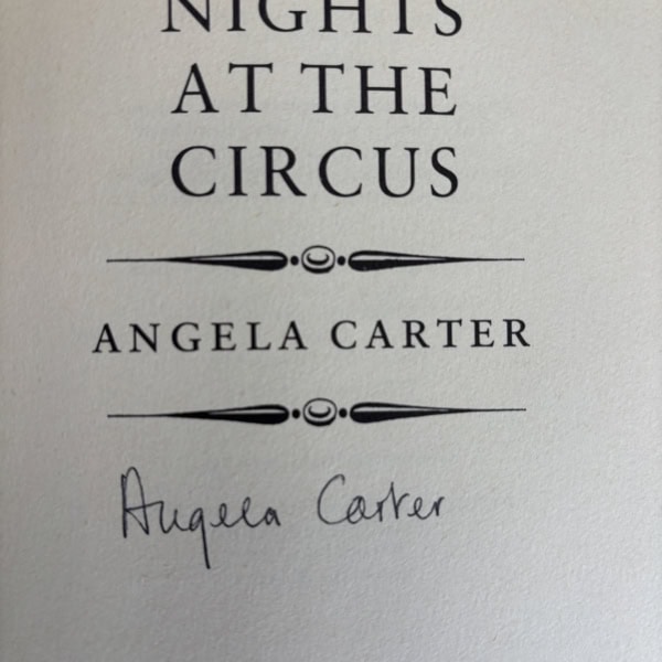 angela carter nights at the circus signed first 2
