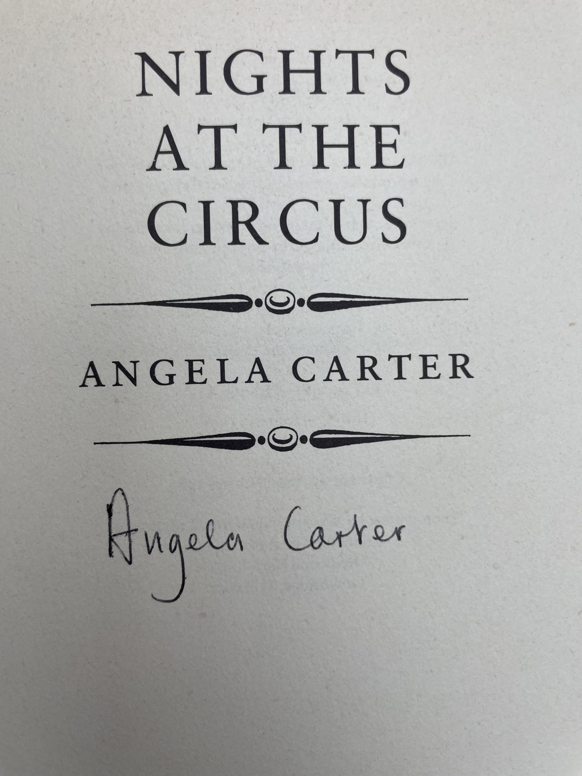 angela carter nights at the circus signed first ed2