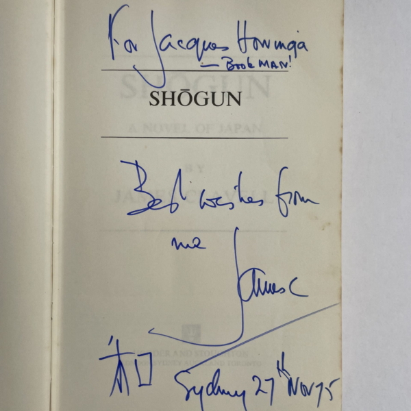 james clavell shogun signed first edi2